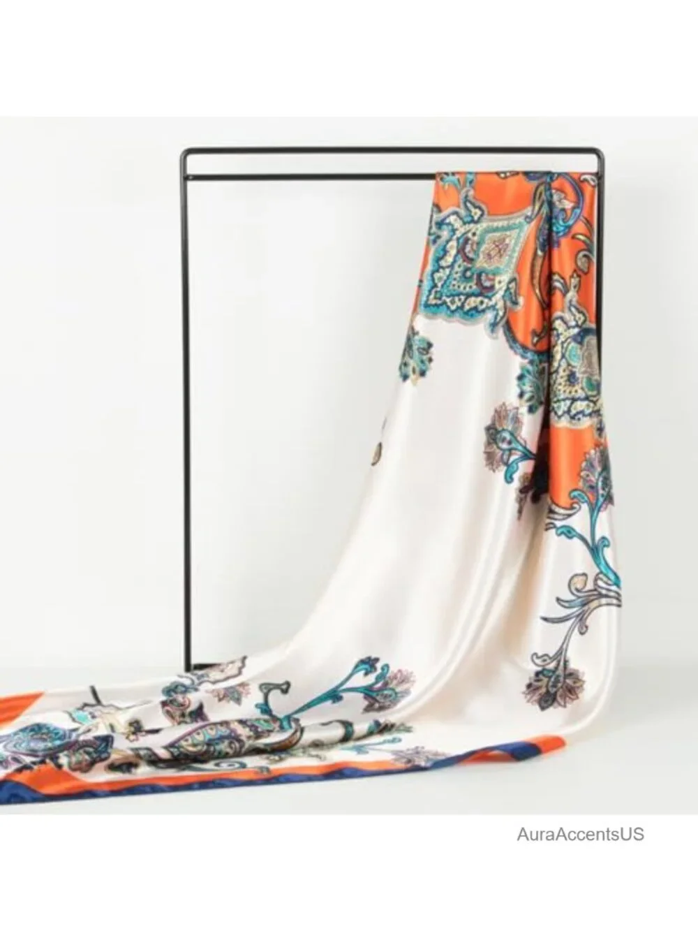 Like Silk Square Scarf Large 35 Inch Head Scarf for Sleeping